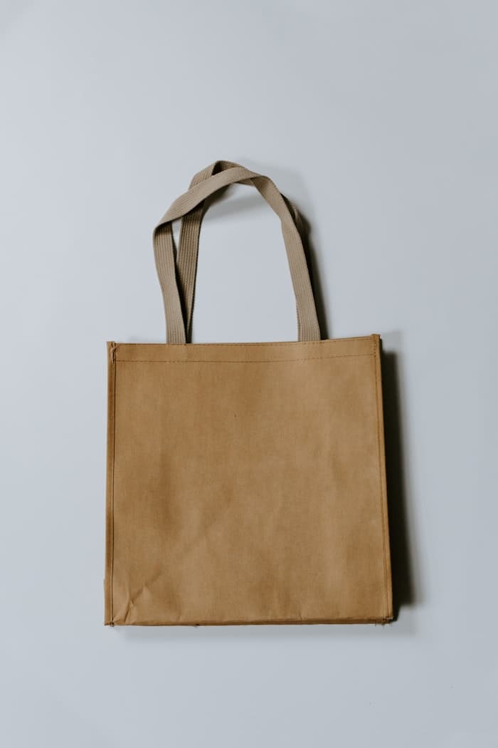 Waxed canvas market tote
