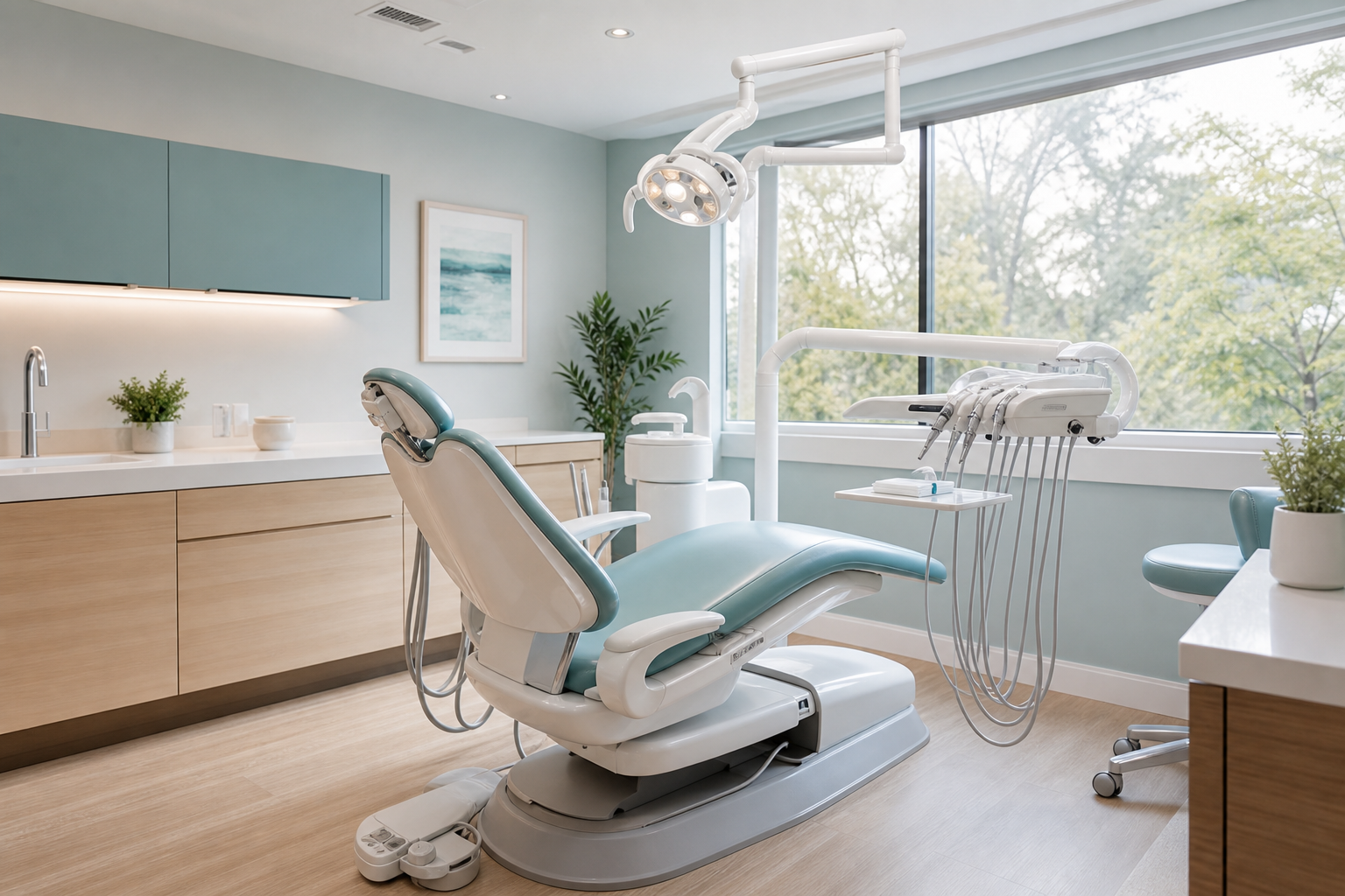 A bright Northgate treatment room ready for a visit